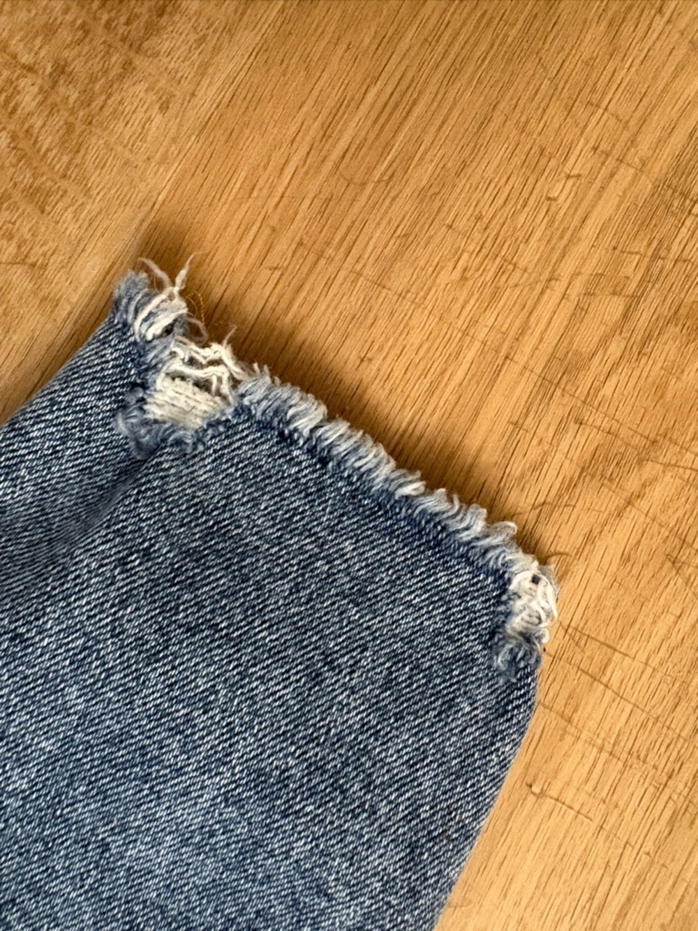 LOFT Indigo Distressed High-Rise Skinny Jeans - Picture 10 of 15